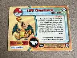 2000 Topps Pokemon TV Animation Edition #4Charmander #5Charmeleon #6Charizard - Image 5