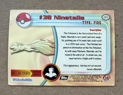 2000 Topps Pokemon TV Animation Edition #38 Ninetails - Image 3