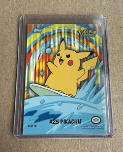 2000 Topps Pokemon TV Animation Edition #25 Pikachu 8 Of 10 - Image 1