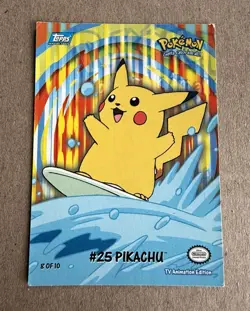 2000 Topps Pokemon TV Animation Edition #25 Pikachu 8 Of 10 - Image 2