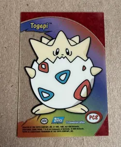 2000 Topps Pokemon TV Animation Edition PC8 Togepi - Image 3