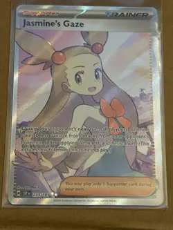 Pokemon TCG Jasmine's Gaze Full Art Holo Trainer Surging Sparks #233/191 NM 🔥 - Image 2