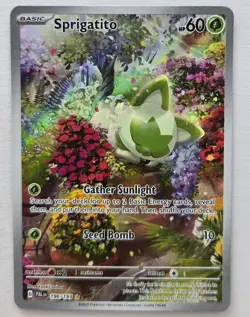 2023 SPRIGATITO 196/193 PALDEA EVOLVED ILLUSTRATION RARE POKEMON TCG - Image 1