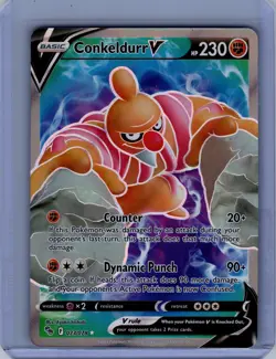 Pokemon Pokemon GO #073/078 Conkeldurr V (Full Art) Near Mint or Better - Image 1