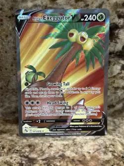 Pokemon Alolan Exeggutor V 071/078 Pokemon GO Ultra Rare Full Art Holo NM - Image 1