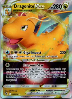 Dragonite VSTAR 050/078 Pokemon GO Ultra Rare NM - Image 1