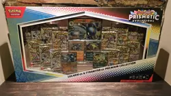 Pokemon TCG Prismatic Evolutions Lucario Ex + Tyranitar Ex Premium Collection - Image 1