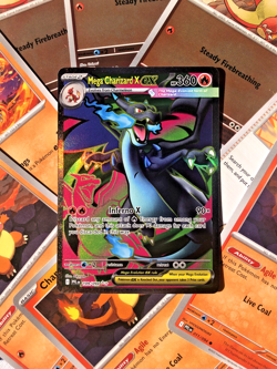 Mega Charizard X ex AND MORE Full Art Phantasmal Flames Pokemon TCG Ships Fast - Image 1