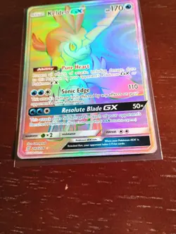 Pokemon Sun and Moon Unified Minds Keldeo GX 240/236 Rainbow Rare - Image 3
