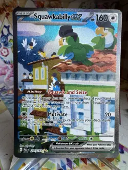 Squawkabilly ex 264/193 Special Illustration Rare Sv02: Paldea Evolved Pokemon - Image 1
