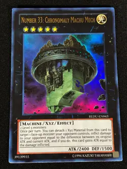 Yugioh Number 33: Chronomaly Machu Mech REDU-EN043 Ultra (NM) - Image 1