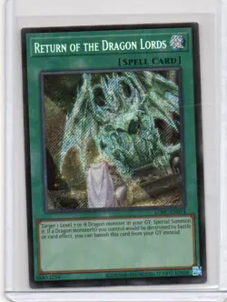 RETURN OF THE DRAGON LORDS YUGIOH NON-PLAYED LCKC-EN074 SECRET RARE - Image 1