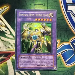 Yugioh! Elemental Hero Thunder Giant TLM-EN036 Ultra Rare Unlimited HP - Image 1