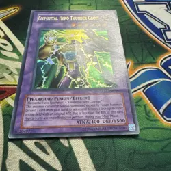 Yugioh! Elemental Hero Thunder Giant TLM-EN036 Ultra Rare Unlimited HP - Image 2