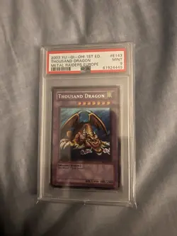 2002 YU-GI-OH Thousand Dragon MRD-143 1st ED psa 9 - Image 1