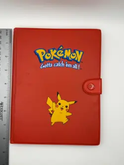 Pokemon Pikachu Red Collectors Album Binder Vintage 1999 Binder Only - Image 1