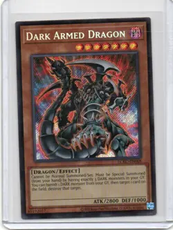 DARK ARMED DRAGON YUGIOH NON-PLAYED LCKC-EN068 SECRET RARE - Image 1