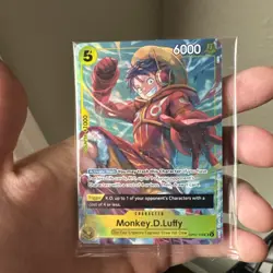 One Piece - Monkey D. Luffy - Alt Art Promo Card - SR - OP07-109 - NM Sealed - Image 1