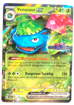 Pokemon Venusaur ex (Stamped) + FREE extra Rare card with! - Image 1