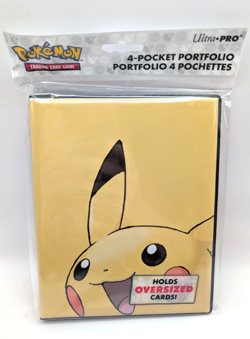 Ultra PRO Pokemon Pikachu 4 Pocket Portfolio Binder Holds Oversized Cards - Image 1