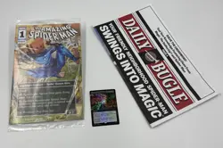 PAX West 2025 Exclusive MTG Magic Spider-Man Promo Comic Card and Playmat - Image 1