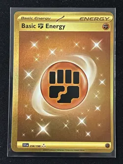 Pokemon TCG Scarlet & Violet Fighting Energy Hyper Rare Holo Card 258/198 - Image 1