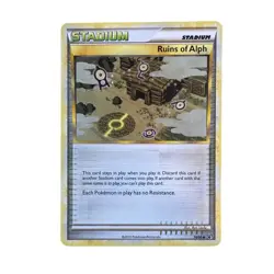 Pokemon Stadium Card Ruins of Alph 76/90 Rare 2010 Wizards Nintendo - Image 1