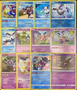 12x Pokemon Cards Mr Mime, Mime Jr, Mr Rime Lot - Holo Rare Vintage Promo TCG - Image 1