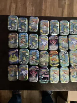 Pokemon Empty Mini Tins Lot of 32 Card Storage. No Cards Included - Image 4