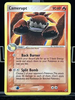 Pokemon Card - Camerupt Deoxys 4/107 Regular 2005 LP - Image 3