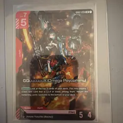 Gundam Card Game GQuuuuuuX (Omega Psycommu) GD02-038 LR English - Image 1