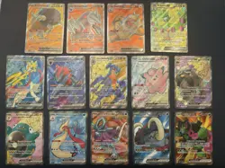Ex Full Art Lot Of 14 Cards - Various Scarlet Violet Sets - Pokemon TCG - Image 1