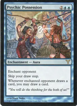 MTG: Dissension: Psychic Possession: Lightly Played Condition - Image 1