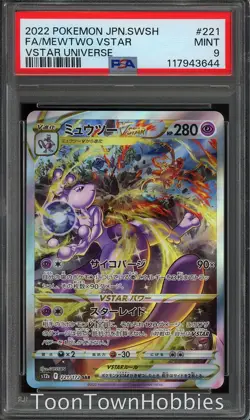 PSA 9 Pokemon - Mewtwo Vstar 221/172 Alt Art - Japanese Vstar Universe - Image 1