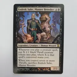 MISPRINT RED INK ERROR ENDREK SAHR, MASTER BREEDER TIME SPIRAL MP MTG - Image 1