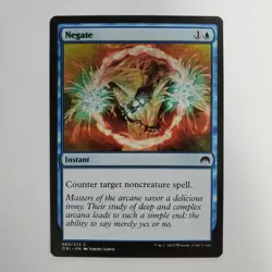 INK SMEAR MISPRINT NEGATE MAGIC ORIGINS MTG NM - Image 1