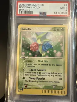 Pokemon EX Dragon Roselia Holo 2003 #9/97 PSA 9 - Image 1