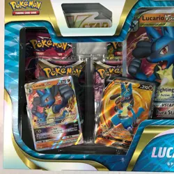 Pokemon Lucario VSTAR Special Collection 2 Lost Origin + 2 Fusion Strike Packs - Image 2