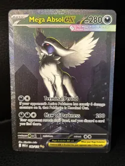 Pokemon TCG Mega Absol Ex 180/132 Special Illustration Rare Mega Evolution NM - Image 1