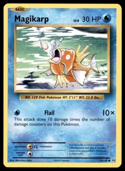 2016 Pokemon XY Evolutions Magikarp English #33 - Image 1