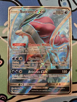 Pokemon TCG: Suicune GX Full Art (200/214) Lost Thunder LP/NM - Image 2