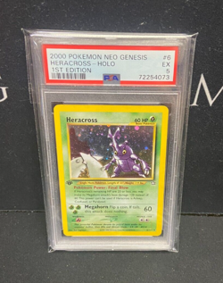 Heracross 6/111 Neo Genesis 1st Edition - Pokemon PSA 5 Graded - 72254073 - Image 1