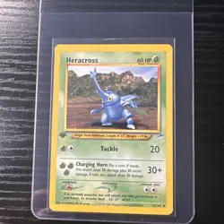 Heracross 1st Edition 41/105 Uncommon Neo Destiny WOTC Vintage Pokemon - Image 1