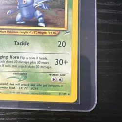 Heracross 1st Edition 41/105 Uncommon Neo Destiny WOTC Vintage Pokemon - Image 5