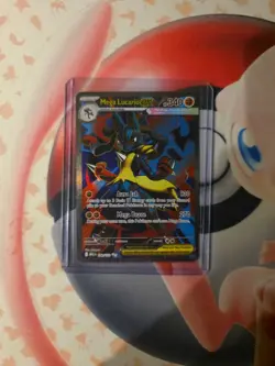 Pokemon TCG Mega Lucario EX 160/132 Ultra Rare Holo NM Mega Evolutions Full Art - Image 1