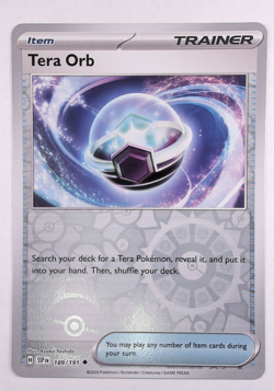 Tera Orb 189 Pokemon TCG SV08: Surging Sparks Uncommon Reverse Foil NP - Image 1