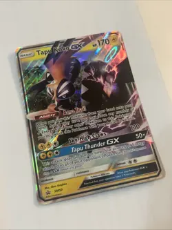 💎Shiny Tapu Koko GX Black Star Promo SM50 - Sun and Moon Pokemon TCG - LP - Image 2