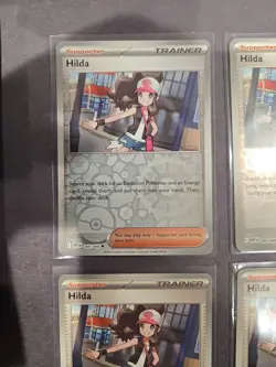 4x Hilda 084/086 Trainer Playset Pokemon SV White Flare 2 regular 2 Reverse Holo - Image 2