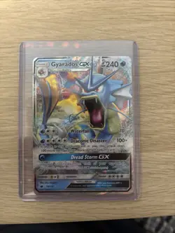 Gyarados GX 18/111 Holo Full Art Ultra Rare (POKEMON TCG S&M CRIMSON INVASION) - Image 1