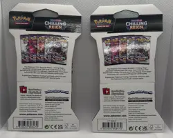 Pokemon TCG Sword And Shield Chilling Reign Booster Pack Lot Of 2 Factory Sealed - Image 2